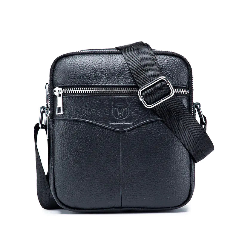 Men's Genuine Leather Crossbody Bag - Mini Wallet