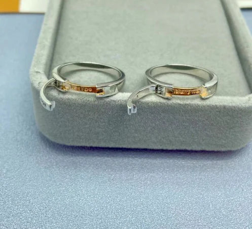Silver Couple Rings for Men and Women - Flip Design