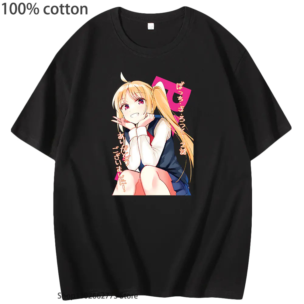 Bocchi the Rock Graphic T-Shirt for Girls (100% Cotton)