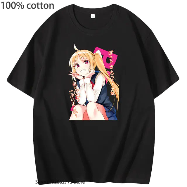 Bocchi the Rock Graphic T-Shirt for Girls (100% Cotton)