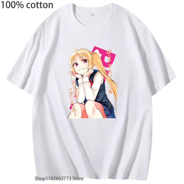 Bocchi the Rock Graphic T-Shirt for Girls (100% Cotton)