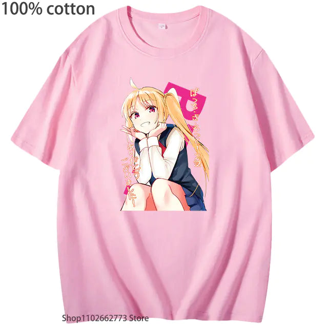 Bocchi the Rock Graphic T-Shirt for Girls (100% Cotton)