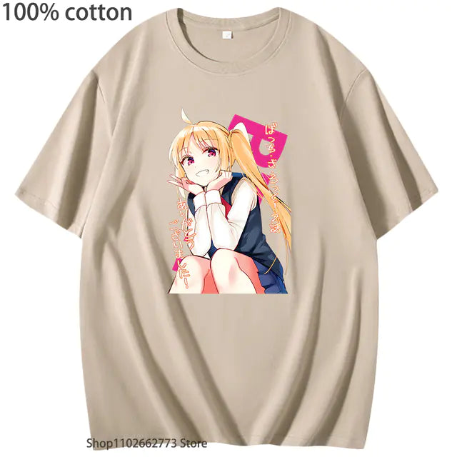 Bocchi the Rock Graphic T-Shirt for Girls (100% Cotton)