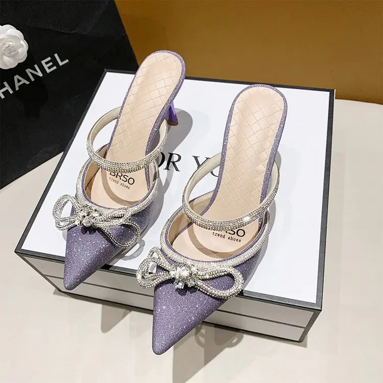 Women's Summer Stiletto Pointed Toe Sandals & Slippers