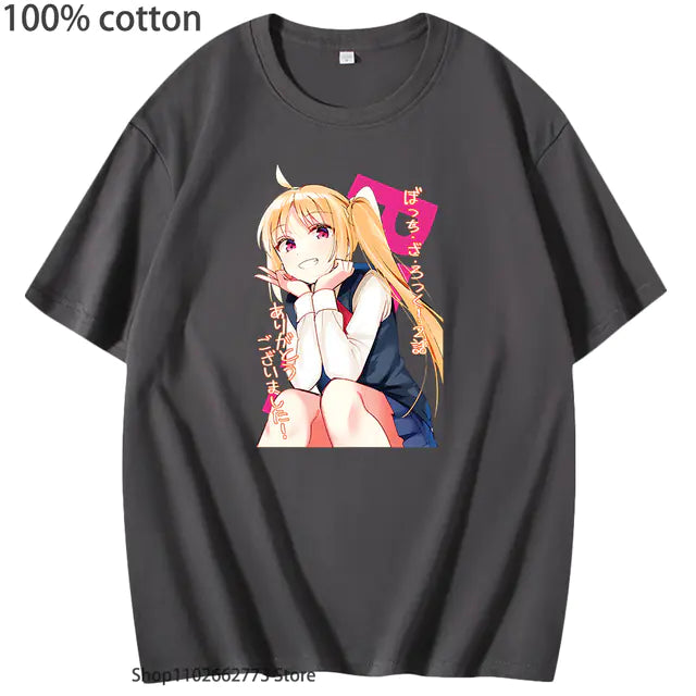 Bocchi the Rock Graphic T-Shirt for Girls (100% Cotton)