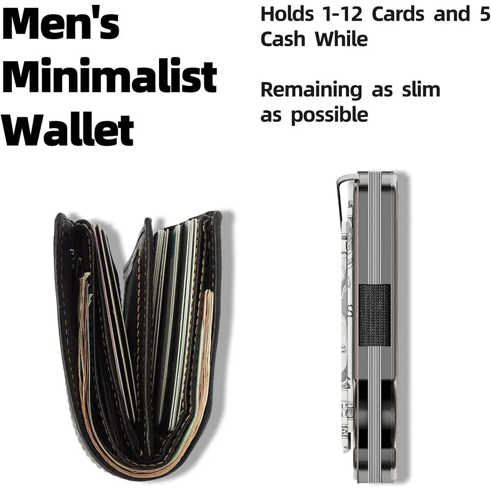 Aluminum Alloy Men's Wallet Card W/ Airtag