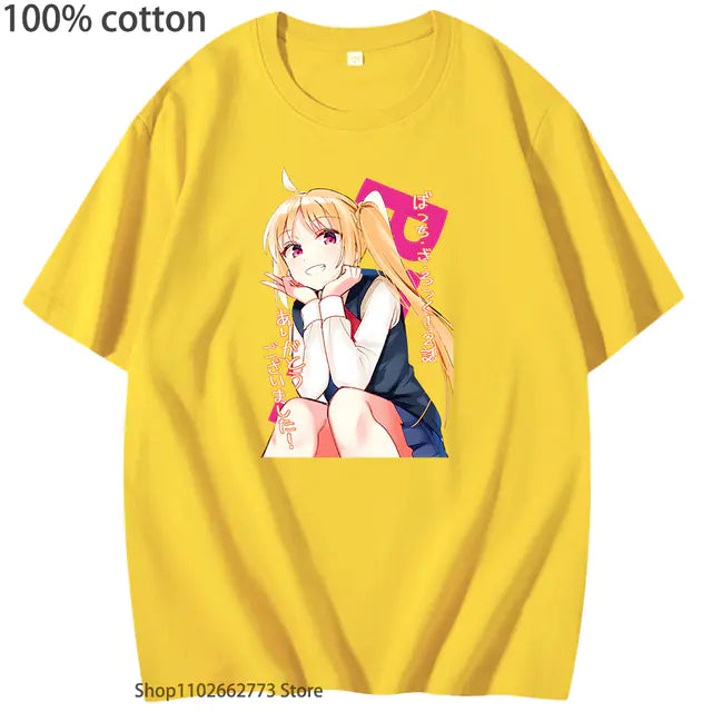 Bocchi the Rock Graphic T-Shirt for Girls (100% Cotton)