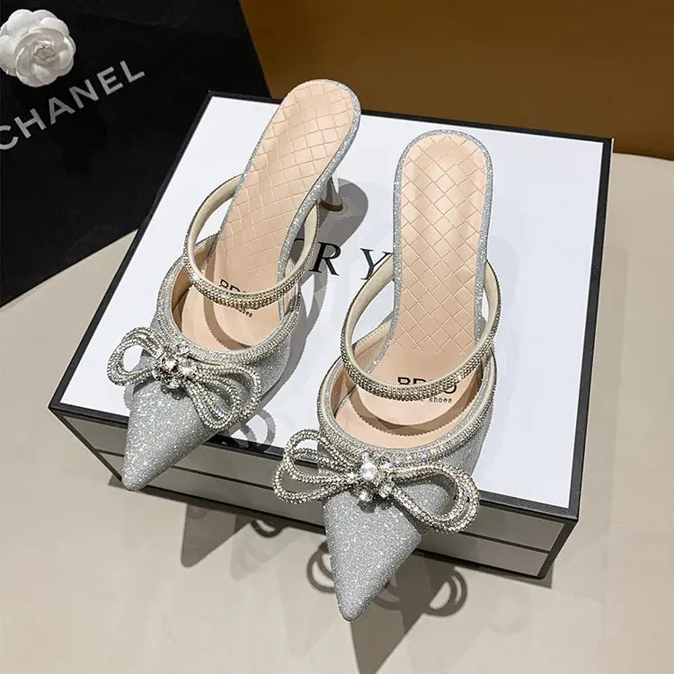 Women's Summer Stiletto Pointed Toe Sandals & Slippers