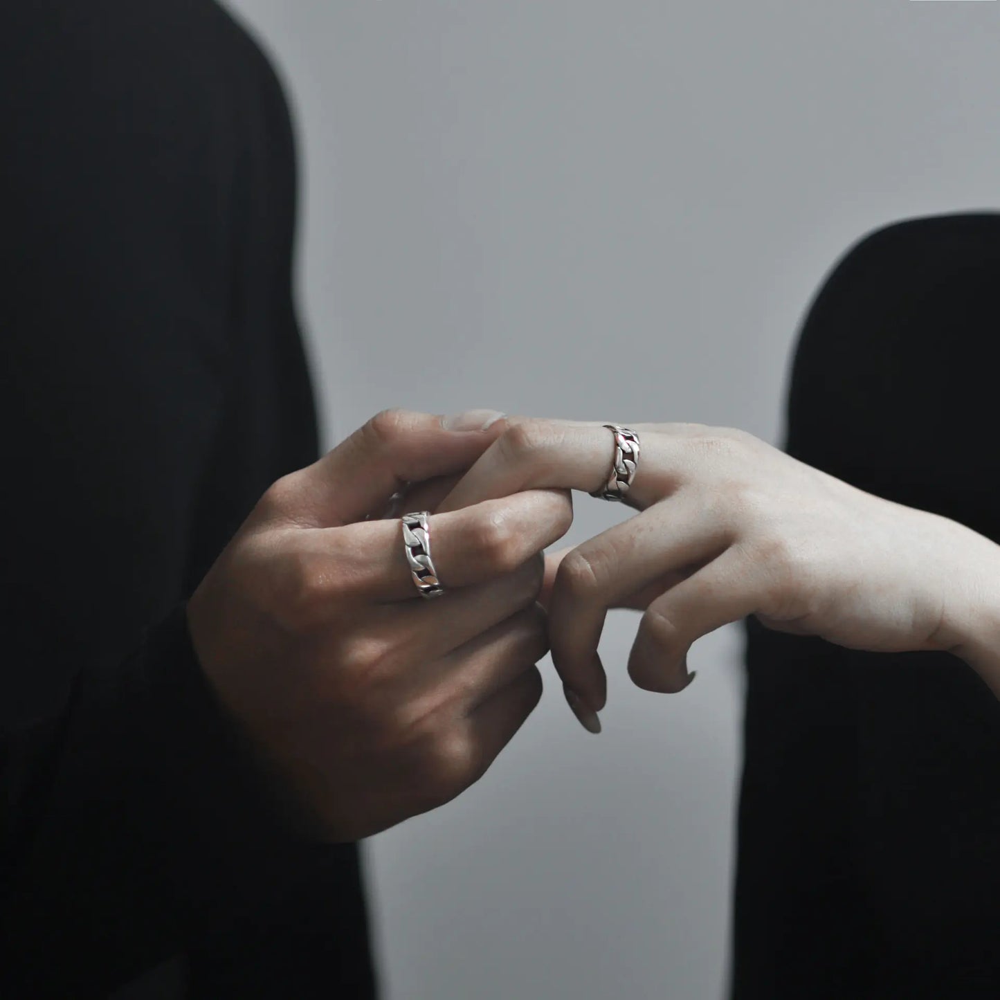 Vintage 925 Silver Couple Rings for Men and Women