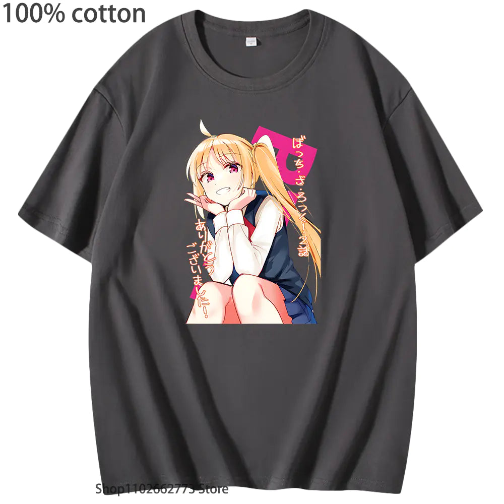 Bocchi the Rock Graphic T-Shirt for Girls (100% Cotton)