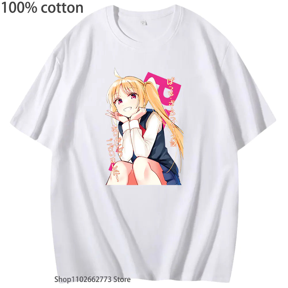 Bocchi the Rock Graphic T-Shirt for Girls (100% Cotton)