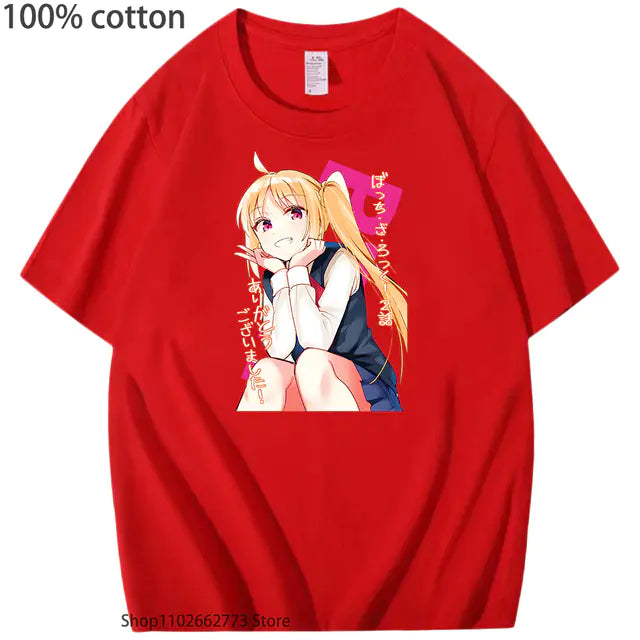 Bocchi the Rock Graphic T-Shirt for Girls (100% Cotton)