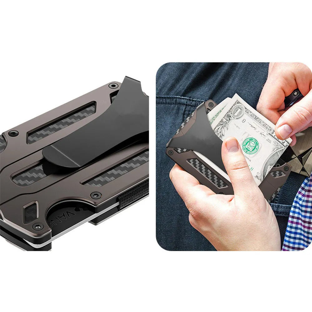 Aluminum Alloy Men's Wallet Card W/ Airtag